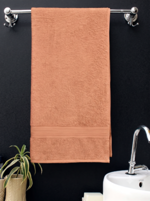 Bombay Dyeing Tulip Bath Towel - 450 GSM, Turkish Towel - 75cm x 150cm, Canyon Sunset