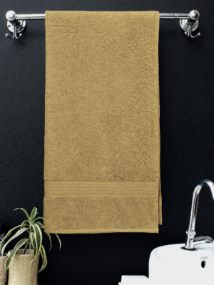 Bombay Dyeing Tulip Bath Towel - 450 GSM, Turkish Towel - 75cm x 150cm, Cinnamon